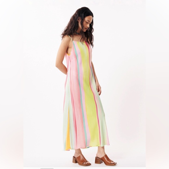 CIKA DRESS BY FRNCH-From Evergreen Clothing. ***Retail $105*** Diagonal rainbow - Picture 2 of 9